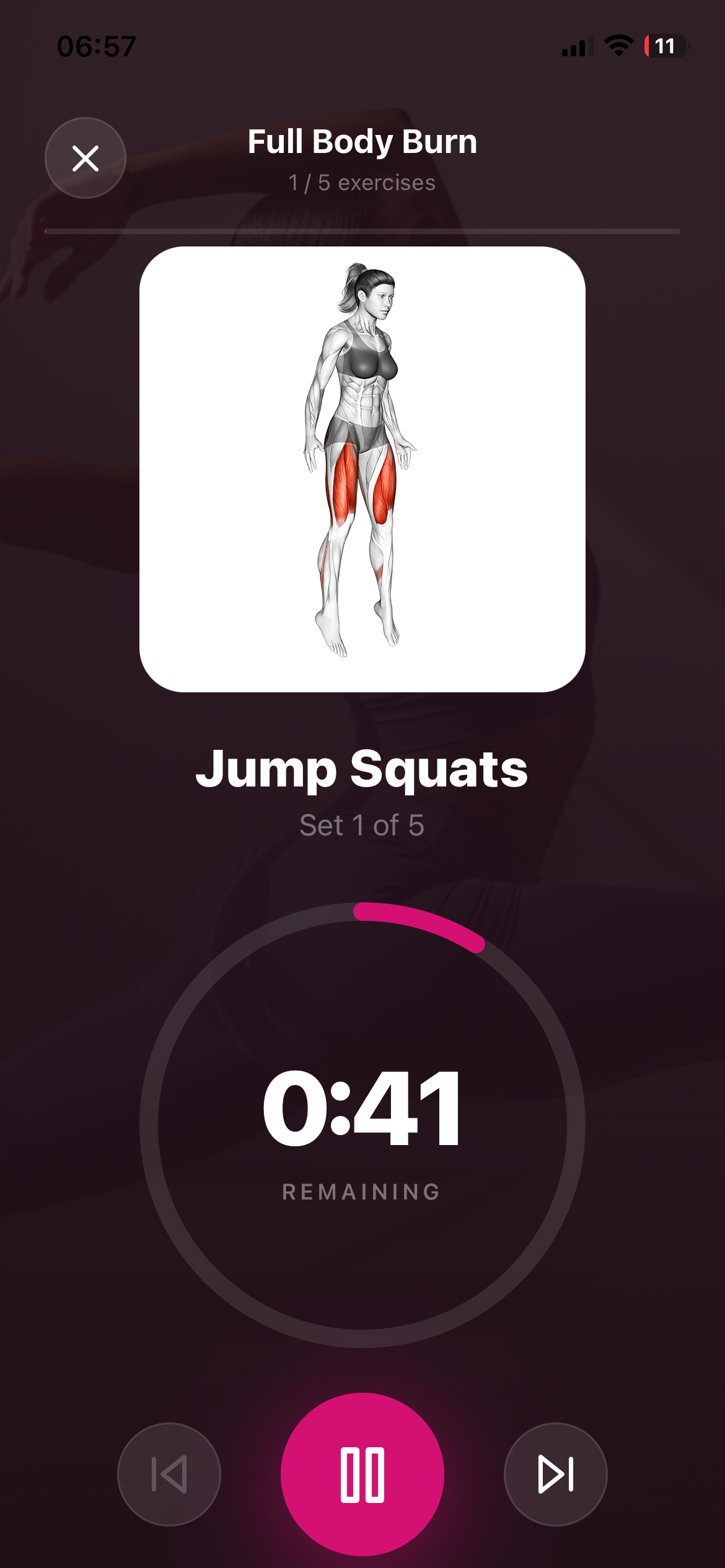 Fit Femme workout timer
